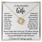 To My Beautiful Wife - Never Forget I Love You (Love Knot Necklace)